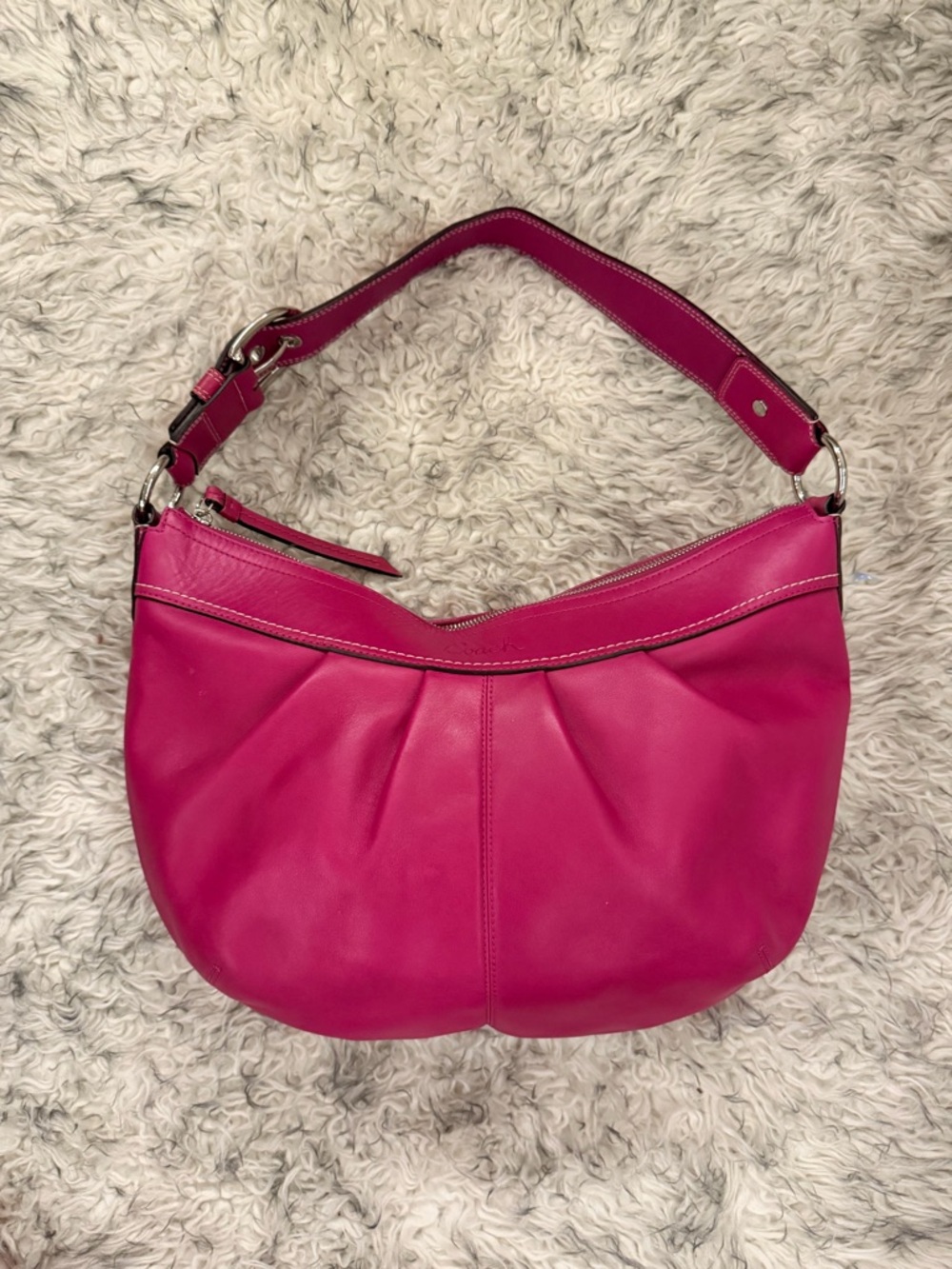 Coach ‘Soho’ Shoulder Leather Bag - Magenta